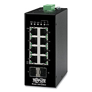 Tripp Lite 8-Port Unmanaged Industrial SFP Gigabit Ethernet Switch, TAA Compliant, Ships in 7-10 Business Days (NGIU08C2)