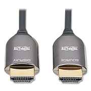 Tripp Lite HDMI Plenum-Rated Active Fiber Optic Cable, 32.8 ft, Black, Ships in 7-10 Business Days (P568F10M8K6)