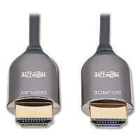 Tripp Lite HDMI Plenum-Rated Active Fiber Optic Cable, 32.8 ft, Black, Ships in 7-10 Business Days (P568F10M8K6)