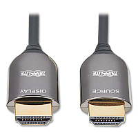 Tripp Lite HDMI Plenum-Rated Active Fiber Optic Cable, 65.6 ft, Black, Ships in 7-10 Business Days (P568F20M8K6)