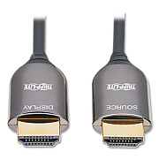 Tripp Lite HDMI Plenum-Rated Active Fiber Optic Cable, 98.4 ft, Black, Ships in 7-10 Business Days (P568F30M8K6)