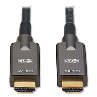 Tripp Lite High-Speed Armored HDMI Active Fiber Optic Cable, 32.8 ft, Black, Ships in 7-10 Business Days (P568FA10M)