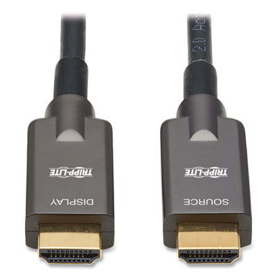 Tripp Lite High-Speed Armored HDMI Active Fiber Optic Cable, 65.6 ft, Black, Ships in 7-10 Business Days (P568FA20M)