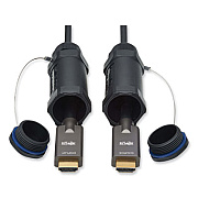 Tripp Lite High-Speed Armored Hooded HDMI Active Fiber Optic Cable, 164 ft, Black, Ships in 7-10 Business Days (P568FA50MW)