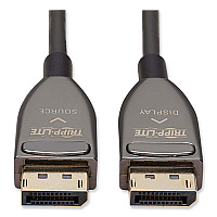 Tripp Lite DisplayPort Active Fiber Optic Cable, 32.8 ft, Black, Ships in 7-10 Business Days (P580F310M8K6)