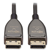 Tripp Lite DisplayPort Active Fiber Optic Cable, 49.2 ft, Black, Ships in 7-10 Business Days (TRPP580F315M8K6)