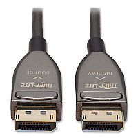 Tripp Lite DisplayPort Active Fiber Optic Cable, 49.2 ft, Black, Ships in 7-10 Business Days (TRPP580F315M8K6)