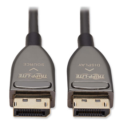Tripp Lite DisplayPort Active Fiber Optic Cable, 65.6 ft, Black, Ships in 7-10 Business Days (P580F320M8K6)