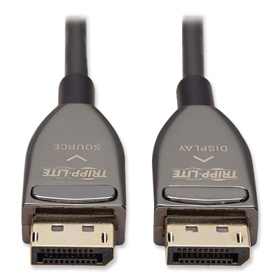 Tripp Lite DisplayPort Active Fiber Optic Cable, 98.4 ft, Black, Ships in 7-10 Business Days (P580F330M8K6)