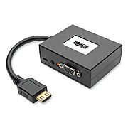 Tripp Lite HDMI to VGA + Audio Adapter Converter Splitter, 6", Black, Ships in 7-10 Business Days (P13106N2VAU)