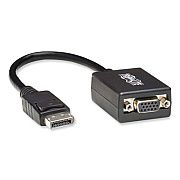 Tripp Lite DisplayPort to VGA Cable, 6", Black, 50/Pack, Ships in 7-10 Business Days (TRPP13406NVGABP)