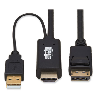 Tripp Lite HDMI to DisplayPort Adapter Cable, 3.3 ft, Black, Ships in 7-10 Business Days (TRPP56701M)