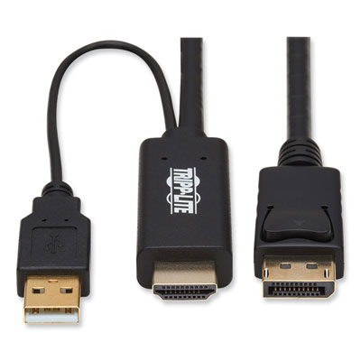 Tripp Lite HDMI to DisplayPort Adapter Cable, 6.6 ft, Black, Ships in 7-10 Business Days (TRPP56702M)