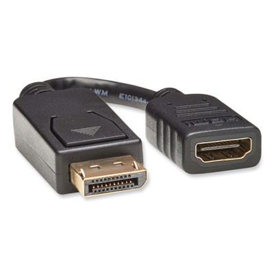Tripp Lite DisplayPort to HDMI Adapter Cable, 6", Black, 50/Pack, Ships in 7-10 Business Days (TRPP136000BP)