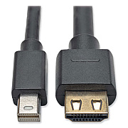 Tripp Lite Mini DisplayPort 1.4 to HDMI Active Adapter Cable, 3 ft, Black, Ships in 7-10 Business Days (P586003HDV4A)