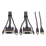 Tripp Lite DVI KVM Cable Kit, 10 ft, Black, Ships in 7-10 Business Days (P784010U)