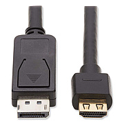 Tripp Lite DisplayPort 1.2 to HDMI Dynamic HDR Active Adapter Cable, 10 ft, Black, Ships in 7-10 Business Days (TRPP5820104K6AE)