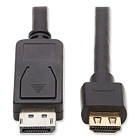 Tripp Lite DisplayPort 1.2 to HDMI Dynamic HDR Active Adapter Cable, 10 ft, Black, Ships in 7-10 Business Days (TRPP5820104K6AE)