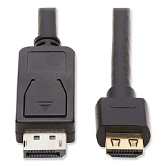 Tripp Lite DisplayPort 1.2 to HDMI Dynamic HDR Active Adapter Cable, 10 ft, Black, Ships in 7-10 Business Days (TRPP5820104K6AE)