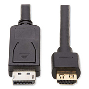 Tripp Lite DisplayPort 1.2 to HDMI Dynamic HDR Active Adapter Cable, 15 ft, Black, Ships in 7-10 Business Days (TRPP5820154K6AE)