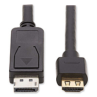 Tripp Lite DisplayPort 1.2 to HDMI Dynamic HDR Active Adapter Cable, 15 ft, Black, Ships in 7-10 Business Days (TRPP5820154K6AE)