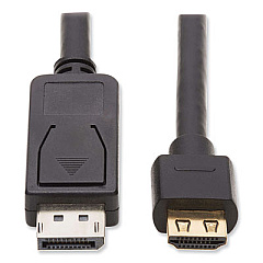 Tripp Lite DisplayPort 1.2 to HDMI Dynamic HDR Active Adapter Cable, 15 ft, Black, Ships in 7-10 Business Days (TRPP5820154K6AE)