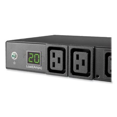 Tripp Lite 10-Outlet 3.7kW 208-230V Single-Phase Local Metered PDU, 6 ft Cord, Black, Ships in 7-10 Business Days (TRPPDUMH20HVL66)