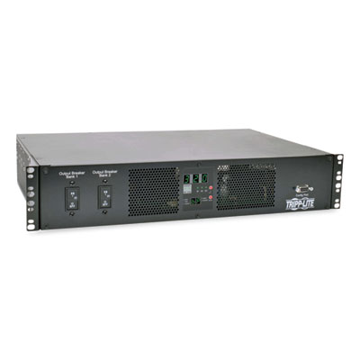 Tripp Lite 18-Outlet 7.7kW Single-Phase 200-240V Local Metered Automatic Transfer Switch PDU, 10 ft Cord, Black, Ships in 7-10 Bus Days (PDUMH32HVAT)