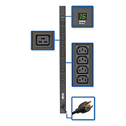 Tripp Lite 20-Outlet 3.7kW 208-230V Single-Phase Local Metered PDU, 10 ft Cord, Black, Ships in 7-10 Business Days (TRPPDUMV20HV36)