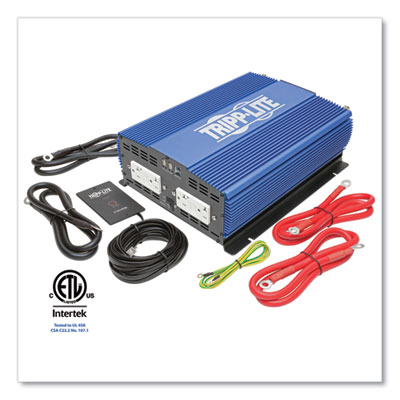 Tripp Lite 2,000 W Heavy-Duty Industrial-Strength Mobile Power Inverter, USB, Blue, Ships in 7-10 Business Days (PINV2000HS)