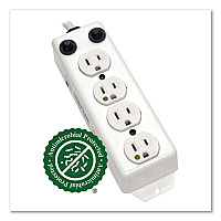 Tripp Lite Four-Outlet 1,800W Medical-Grade Power Strip for Patient-Care Vicinity, 7 ft Cord, White, Ships in 7-10 Business Days (PS407HGOEM)