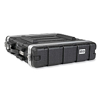 Tripp Lite ABS Server Rack Equipment Shipping Case, 2U, 50 lbs Capacity, Black, Ships in 7-10 Business Days (SRCASE2U)