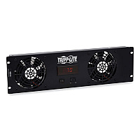 Tripp Lite Digital Temperature Sensor, 2 High-Performance Fans, 3U, Black, Ships in 7-10 Business Days (SRFAN3UTEMP)