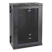 Tripp Lite SmartRack Low-Profile Patch-Depth Wall-Mount Half-Height Rack Enclosure, 18U, 200 lb Capacity, BK, Ships in 7-10 Bus Days (TRPSRW18US13)