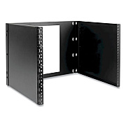 Tripp Lite Wall-Mount Bracket for Small Switches and Patch Panels, 8U, 35 lbs Capacity, Black, Ships in 7-10 Business Days (SRWO8UBRKT)