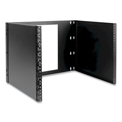 Tripp Lite Wall-Mount Bracket for Small Switches and Patch Panels, 8U, 35 lbs Capacity, Black, Ships in 7-10 Business Days (SRWO8UBRKT)