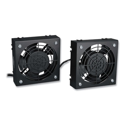 Tripp Lite SmartRack 2-Fan Wall-Mount Roof Fan Kit, 210 CFM, Black, Ships in 7-10 Business Days (SRXFANWM)