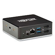 Tripp Lite Dual HDMI Dual Display USB-C Dock, 3.5 mm/HDMI/RJ45/USB-A/USB-C PD Charging, Black, Ships in 7-10 Business Days (U442DOCK20B)