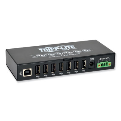 Tripp Lite Industrial-Grade USB 2.0 Hub, 7 Ports, Black, Ships in 7-10 Business Days (U223007IND)