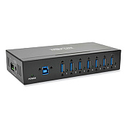 Tripp Lite Industrial-Grade USB 3.0 SuperSpeed Hub, 7 Ports, Black, Ships in 7-10 Business Days (U360007IND)