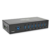 Tripp Lite Industrial-Grade USB 3.0 SuperSpeed Hub, 7 Ports, Black, Ships in 7-10 Business Days (U360007IND)