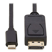 Tripp Lite USB-C to DisplayPort Bi-Directional Adapter Cable, 10 ft, Black, Ships in 7-10 Business Days (U444010DPBD)