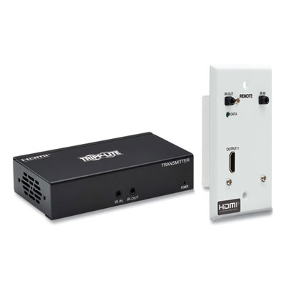 Tripp Lite HDMI Over CAT6 Extender Kit with Box Transmitter/Wall Plate Receiver, TAA Compliant, Ships in 7-10 Business Days (TRPB127A1A1BHFH)