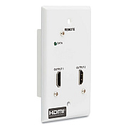 Tripp Lite 2-Port HDMI Over CAT6 Receiver Wall Plate, TAA Compliant, Ships in 7-10 Business Days (B127A2A0FH)