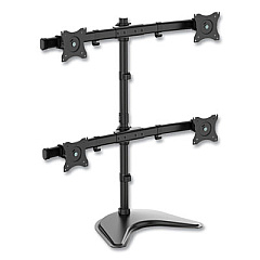 Tripp Lite Quad Display Desktop Monitor Stand for 27" Monitors, 31.7 x 12.4 x 32.2, Black, Supports 17.6 lb, Ships in 7-10 Business Days (DDR1327MQ)