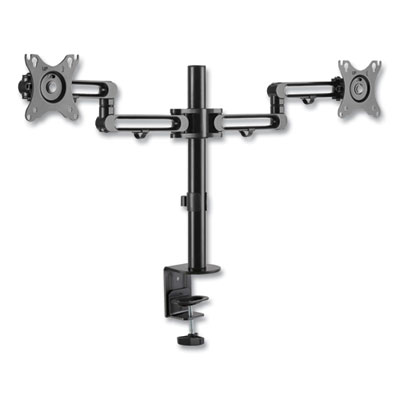 Tripp Lite Dual Display TV/Monitor Mount w/Flex-Arm/Desktop Clmp, 27",360 Rot, -30/+30 Tilt,BK,Support 17.6lb, Ships in 7-10 Bus Days (DDR1327SDFC1)