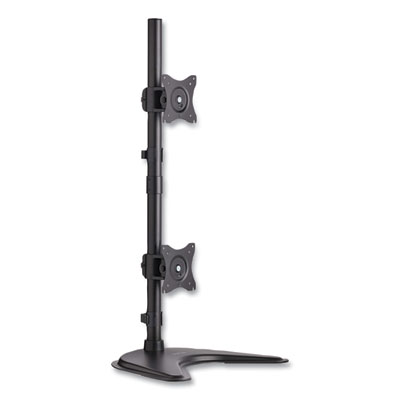 Tripp Lite Dual Vertical Display Desk Mount Monitor Stand for 27" Monitors, 17.1x12.4x32.2, Black, Supports 18lb, Ships in 7-10 Bus Days (DDR1527SDC)