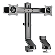 Tripp Lite Dual Display Monitor Arm w/Desk Clamp, 27", 360 Rotation, -10/+10 Tilt, BK, Supports 15.4lb, Ships in 7-10 Business Days (DDR1727DC)