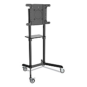 Tripp Lite Rolling TV/Monitor Cart for Flat-Screen Displays w/Portrait/Landscape Mount,154lb Cap,36.2x7.6x64.2,BK,Ships in 7-10 Bus Days (DMCS3770ROT)