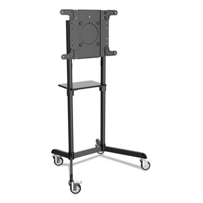 Tripp Lite Rolling TV/Monitor Cart for Flat-Screen Displays w/Portrait/Landscape Mount,154lb Cap,36.2x7.6x64.2,BK,Ships in 7-10 Bus Days (DMCS3770ROT)